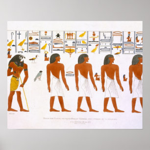 Väggmålningar från gravarna av kungarna på Thebes, Poster