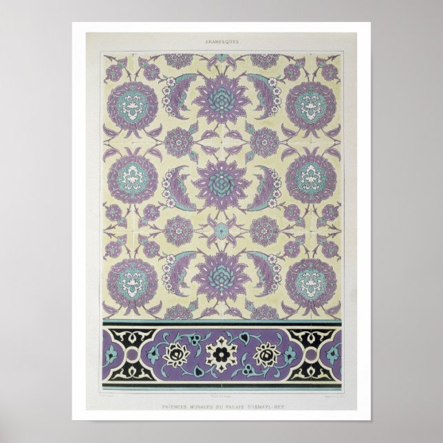 Väggplattor från palatset Ismayl-Bey, från "Ar Poster (Framsidan)