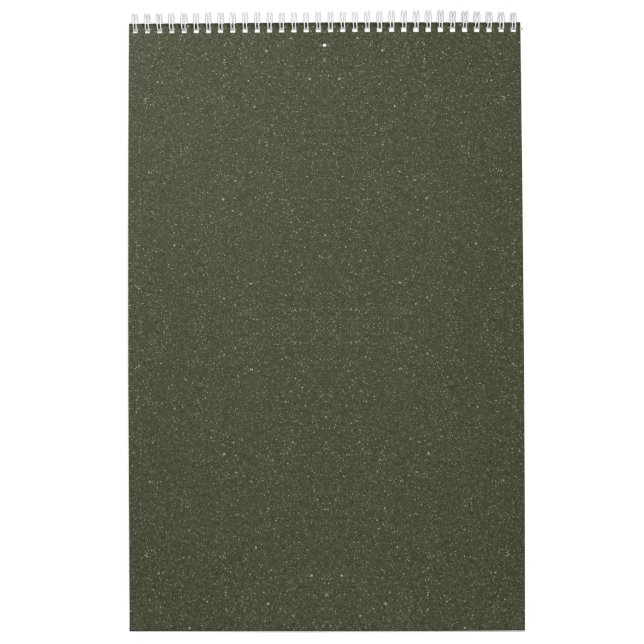 Väggskalender för texturerad Grönt Anpassningsbar Kalender (Omslag)