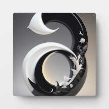 Väggskårans svarta och vita vägg för vardagsrum