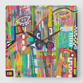 Väggsklocka för Aqualung Fyrkantig Klocka