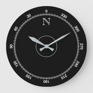 Väggslås för Azimuth Compass Novelty Stor Klocka