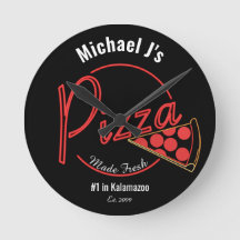 Väggsluss av färskad typ av Pizza