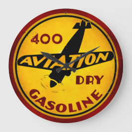 Väggsluss för vintage bensin stor klocka