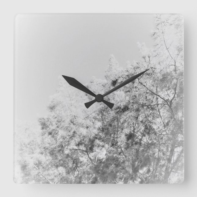 Väggspärr, ART OCH UTFORMNING STIL Fyrkantig Klocka (Framsida)