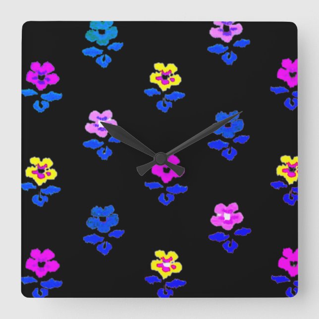 Väggspärr, ART OCH UTFORMNING STIL Fyrkantig Klocka (Framsida)