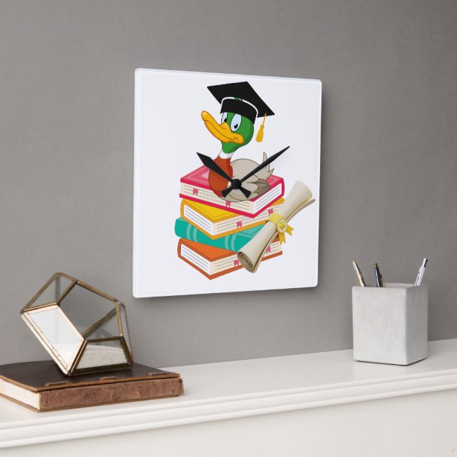 Väggspärr för anka fyrkantig klocka (Kontor)