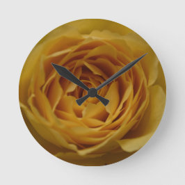 Väggspärr för gul ros rund klocka