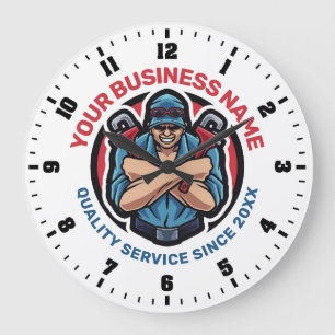 Väggspärr för rörmokare som kan anpassas stor klocka