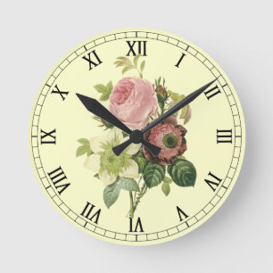 Väggspärr för shabby chic Ro Rund Klocka