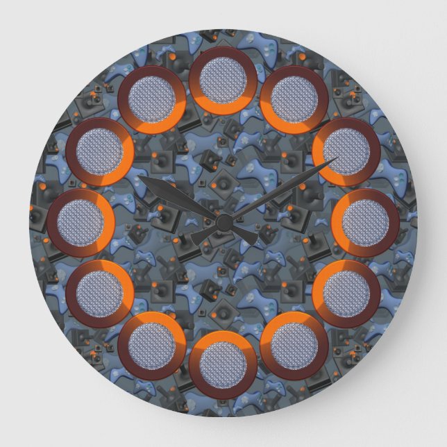 Väggspärr för spelkontrollant stor klocka (Framsida)