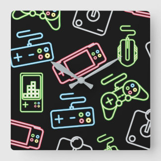 Väggspärr för videospelskontroll fyrkantiga väggsp fyrkantig klocka