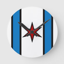 Väggspärr i skyddshöljet rund klocka