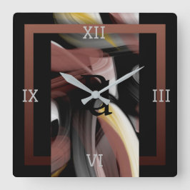 Väggur Abstrakt Trend Inredningsdekoration Svart