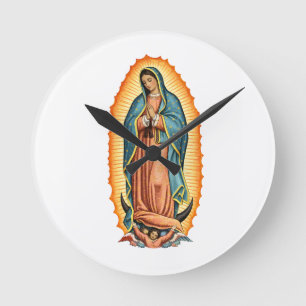 Väggur med den saliga jungfrun av Guadalupe