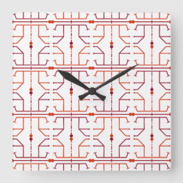 Väggur med hieroglyf abstrakt mönster