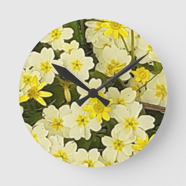 Väggur med vårprimula (Framsida)