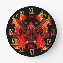 Väggur Ond Samuraj