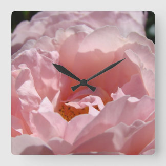Väggur Rosa Rosor Blommor Dekorativa