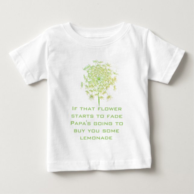 Vaggvisa Om Den Blomman Vissnar Pappa Tee Shirt (Framsida)