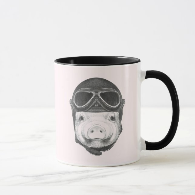 Våghalsgris Mugg (Höger)