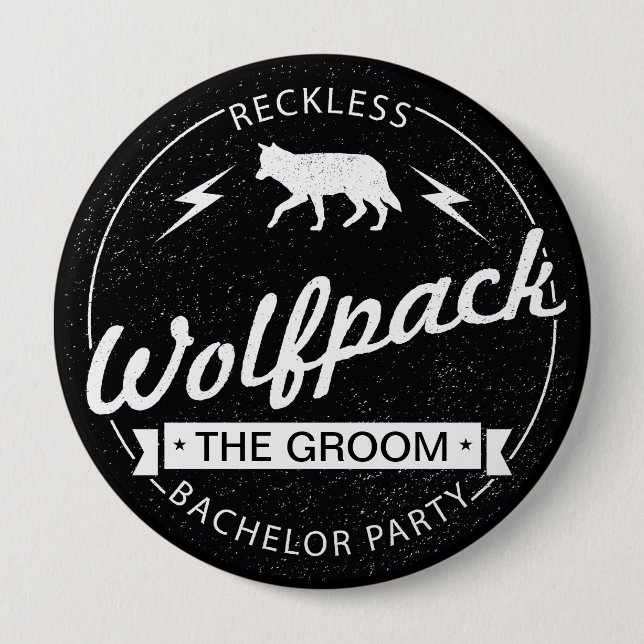 Våghalsigt namn för brudgum för Wolfpack Knapp (Framsida)