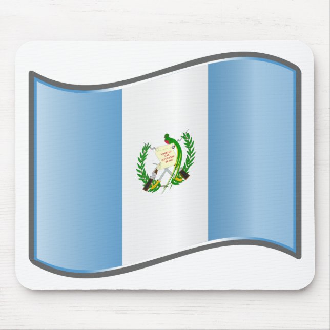 Vågig Guatemalaflagga Musmatta (Framsidan)