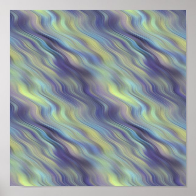 Vågig lila textur poster (Framsidan)
