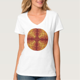 Vågig linjekorsöverlägg t shirt