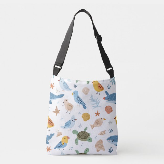 Vågig Totebag Present Axelväska (Framsida)