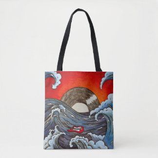 Vågig Totebag Tygkasse