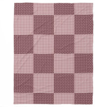 Vågiga fläckiga bleknade rosor/rosa-guldplaid