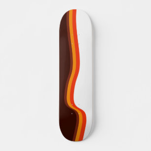 Vågigt abstrakt mini skateboard bräda 18,5 cm
