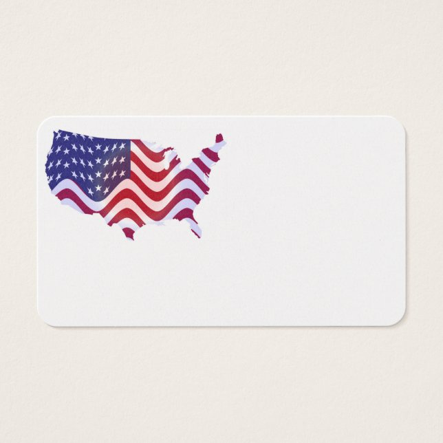 VÅGIGT AMERICAN-FLAGGA VISITKORT (Framsidan)