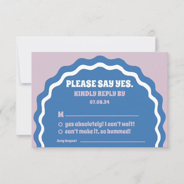 Vågigt Arch med den moderna feta Gulten Retro OSA Kort (Framsida)