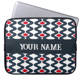 Vågigt blå bärbar dator Fodral