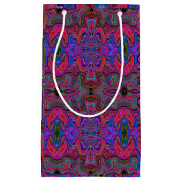 Vågigt Blue och Rainbow Red Trippy Mönster