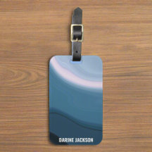 Vågigt Blue Watercolor Summer Travel