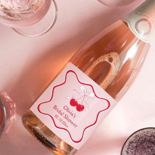 Vågigt Cherry on Top Bow Möhippa Champagne