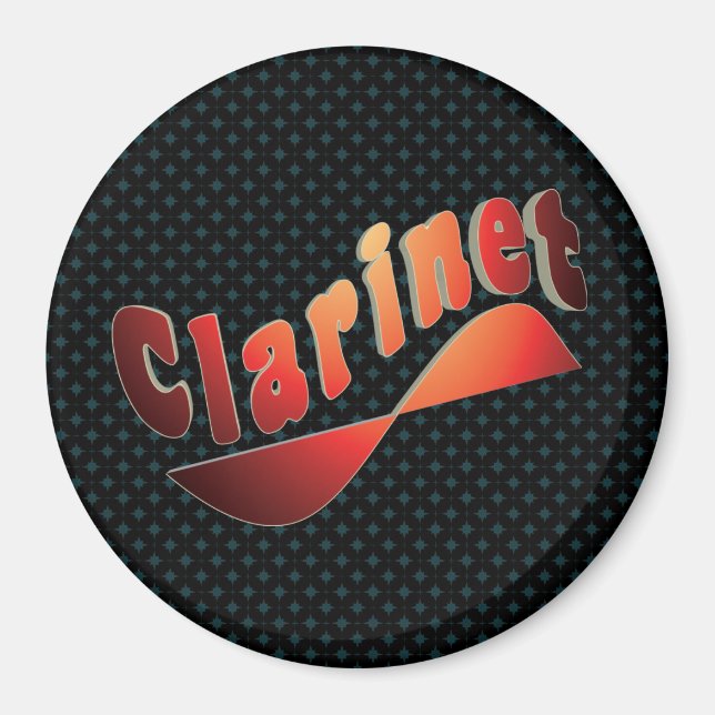 Vågigt Clarinet Magnet (Framsidan)