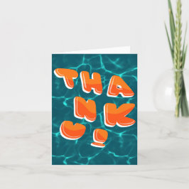 Vågigt ditt kort för litet tack