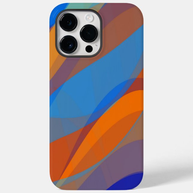 Vågigt Färg iPhone/iPad-ärende (Baksida)