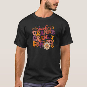 Vågigt Groovy Spooky Granny Faboolous Granny Hallo T Shirt
