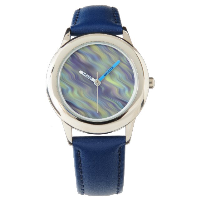 Vågigt Lavender Struktur Armbandsur (Framsida)