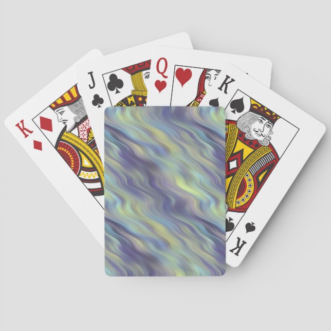 Vågigt Lavender Struktur Kortlek (Baksidan)