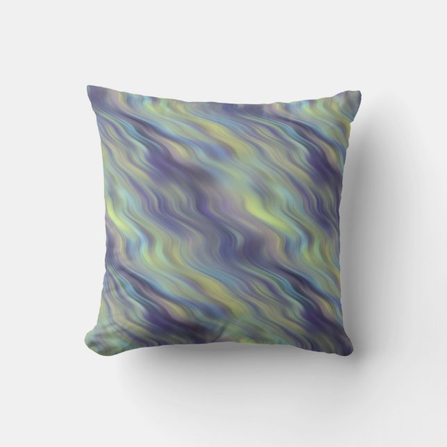 Vågigt Lavender Struktur Kudde (Framsida)