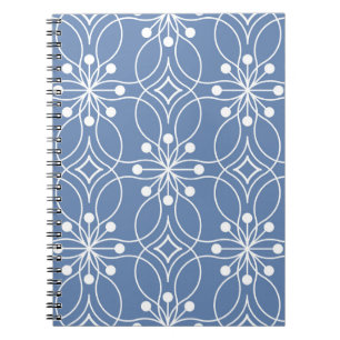 Vågigt Linjer Geometric Vintage Mönster Anteckningsbok