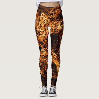 Vågigt linjer, runda partiklar, strängteori. leggings