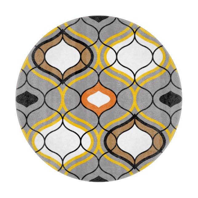 Vågigt linjer, sömlöst geometriskt mönster. (Framsidan)