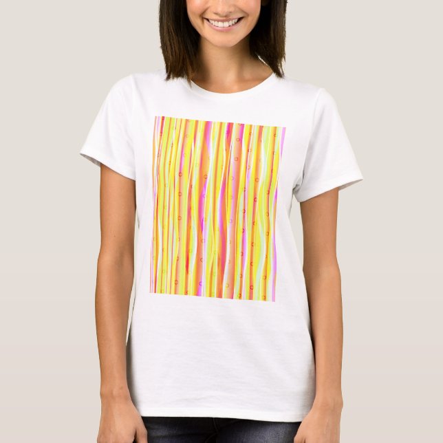 Vågigt linjer t-shirt (Framsida)